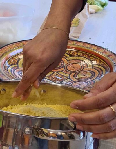 Atelier cuisine de l'épicerie solidaire de Bordeaux Capucins en gironde, recette gouteuse