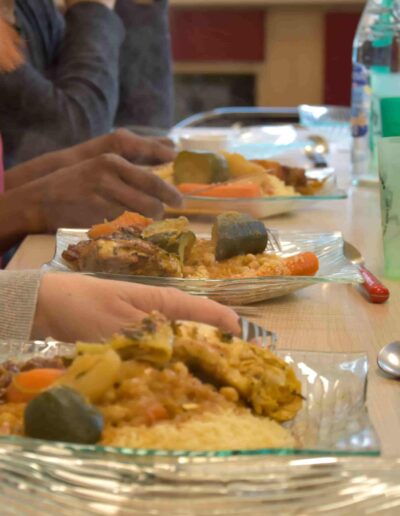 Atelier cuisine de l'épicerie solidaire de Bordeaux Capucins en gironde